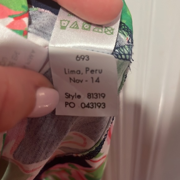 Lilly Pulitzer Palmetto Dress “In the Vias Navy” Color Size Large - Picture 3 of 8